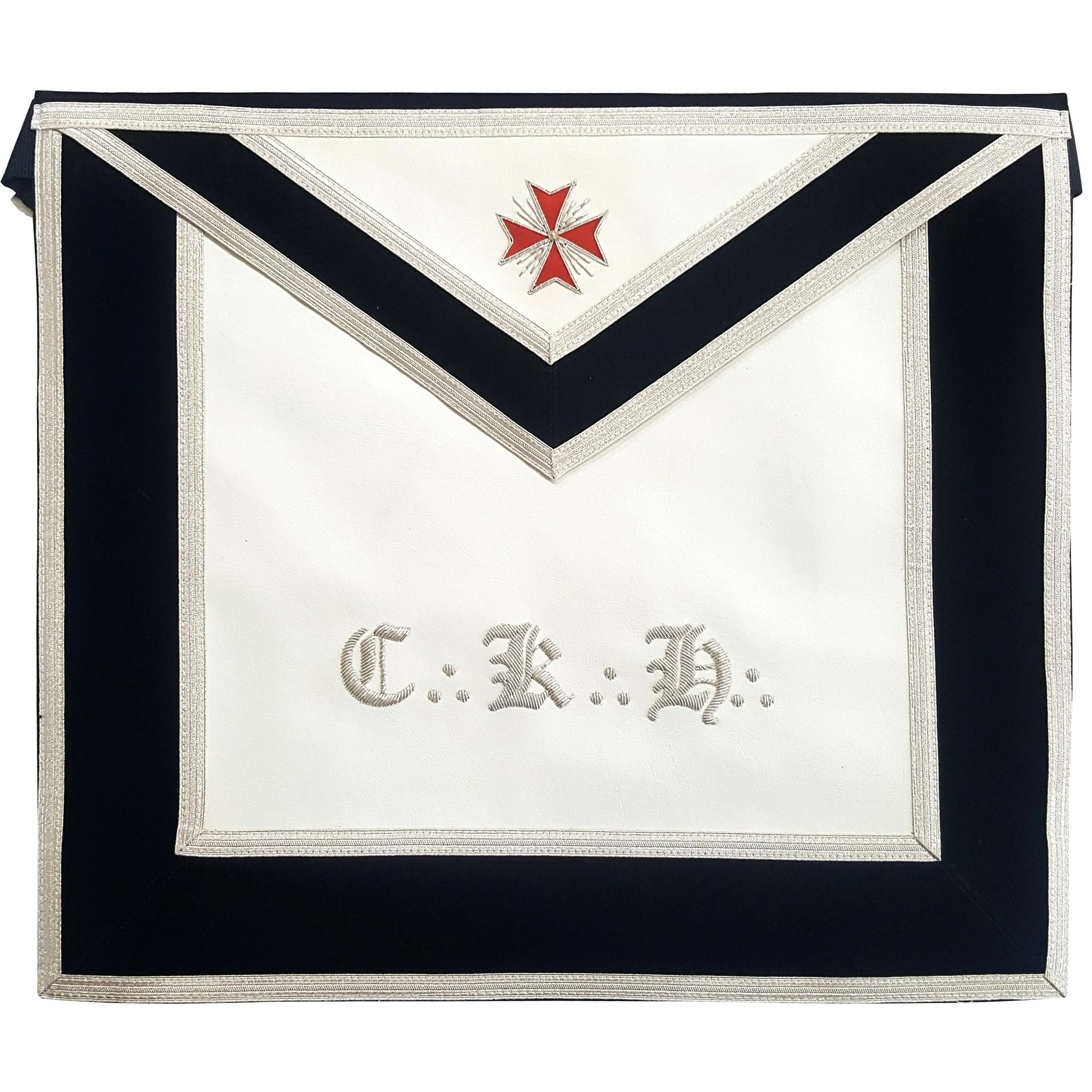 30th Degree Scottish Rite Apron - White & Black