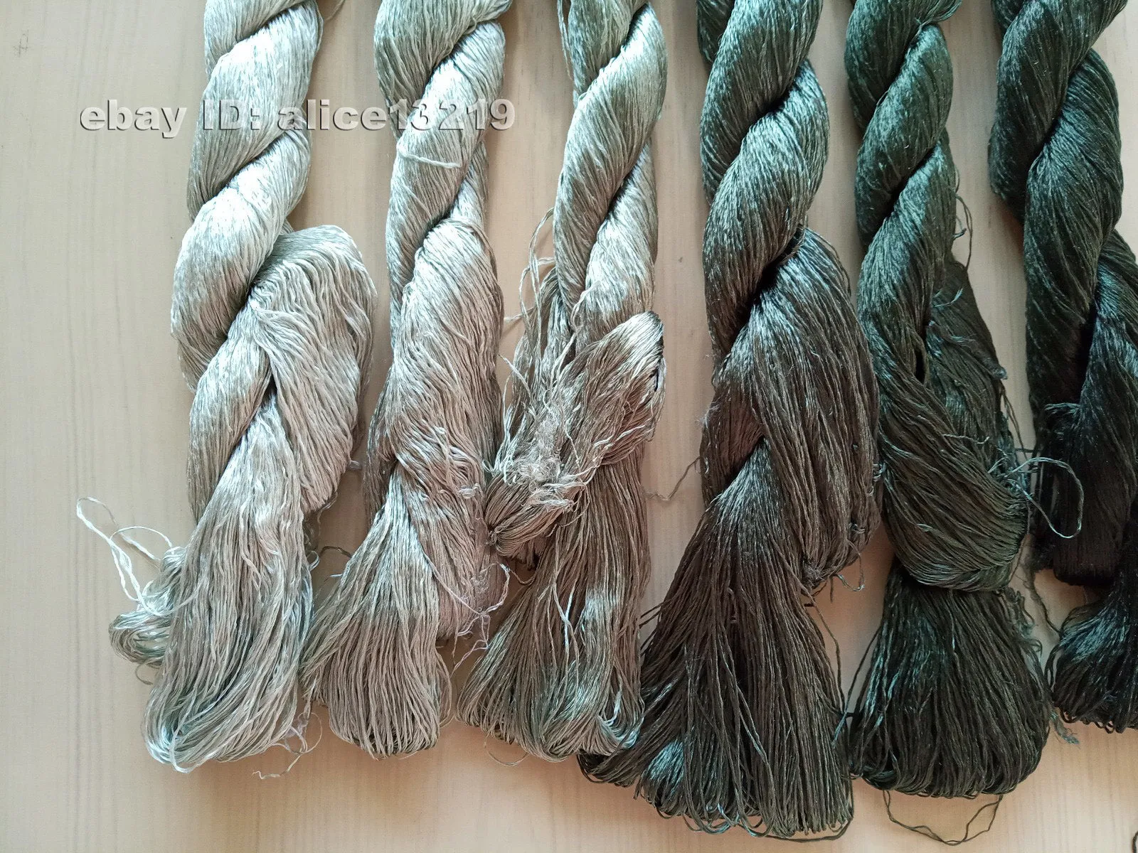 6bundles 100%real mulberry silk,hand-dyed embroidery silk floss/thread N66