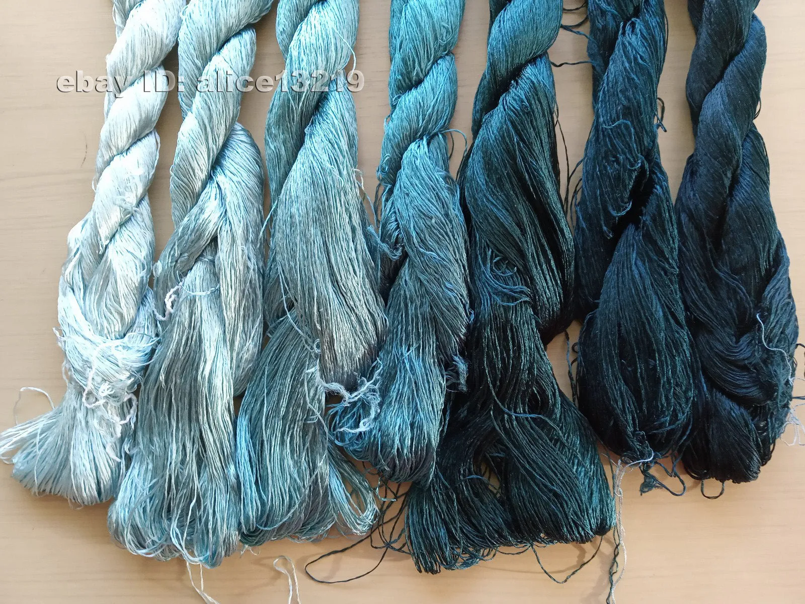 7bundles 100%real mulberry silk,hand-dyed embroidery silk floss/thread N49