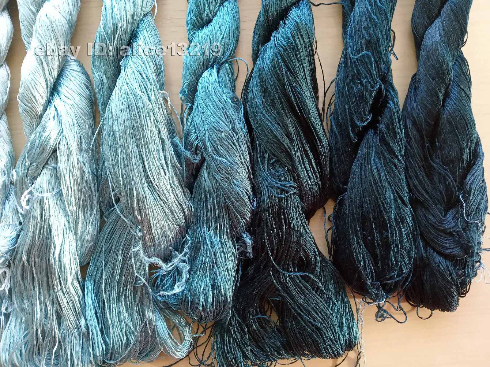 7bundles 100%real mulberry silk,hand-dyed embroidery silk floss/thread N49