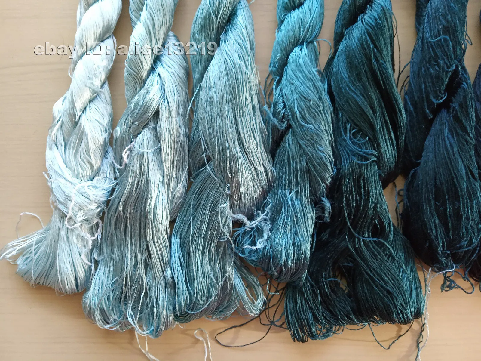 7bundles 100%real mulberry silk,hand-dyed embroidery silk floss/thread N49