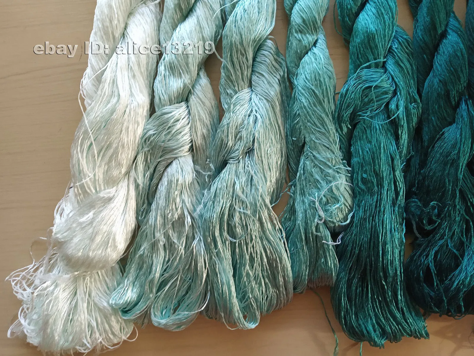 7bundles 100%real mulberry silk,hand-dyed embroidery silk floss/thread N50