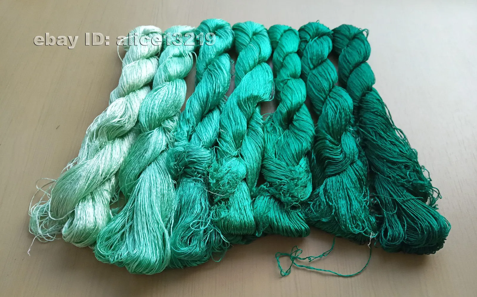 7bundles 100%real mulberry silk,hand-dyed embroidery silk floss/thread N89