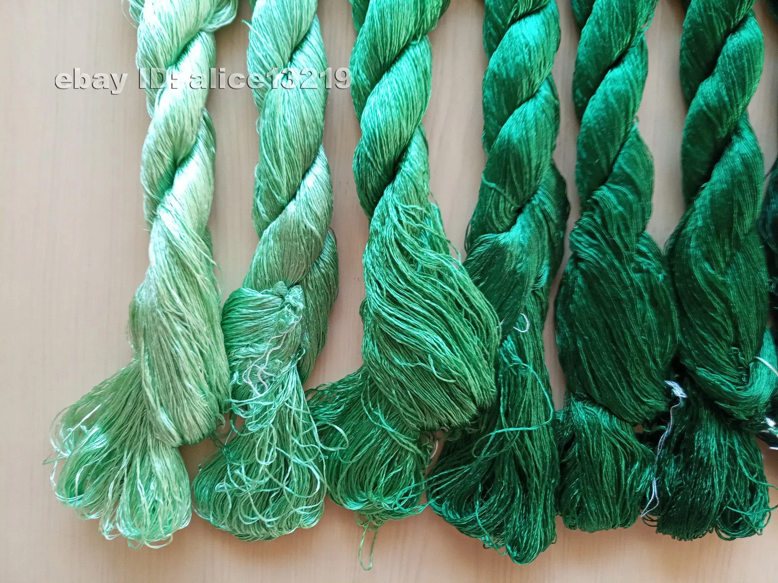 7bundles 100%real mulberry silk,hand-dyed embroidery silk floss/thread N91