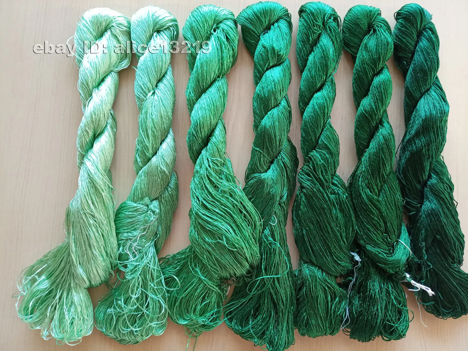 7bundles 100%real mulberry silk,hand-dyed embroidery silk floss/thread N91