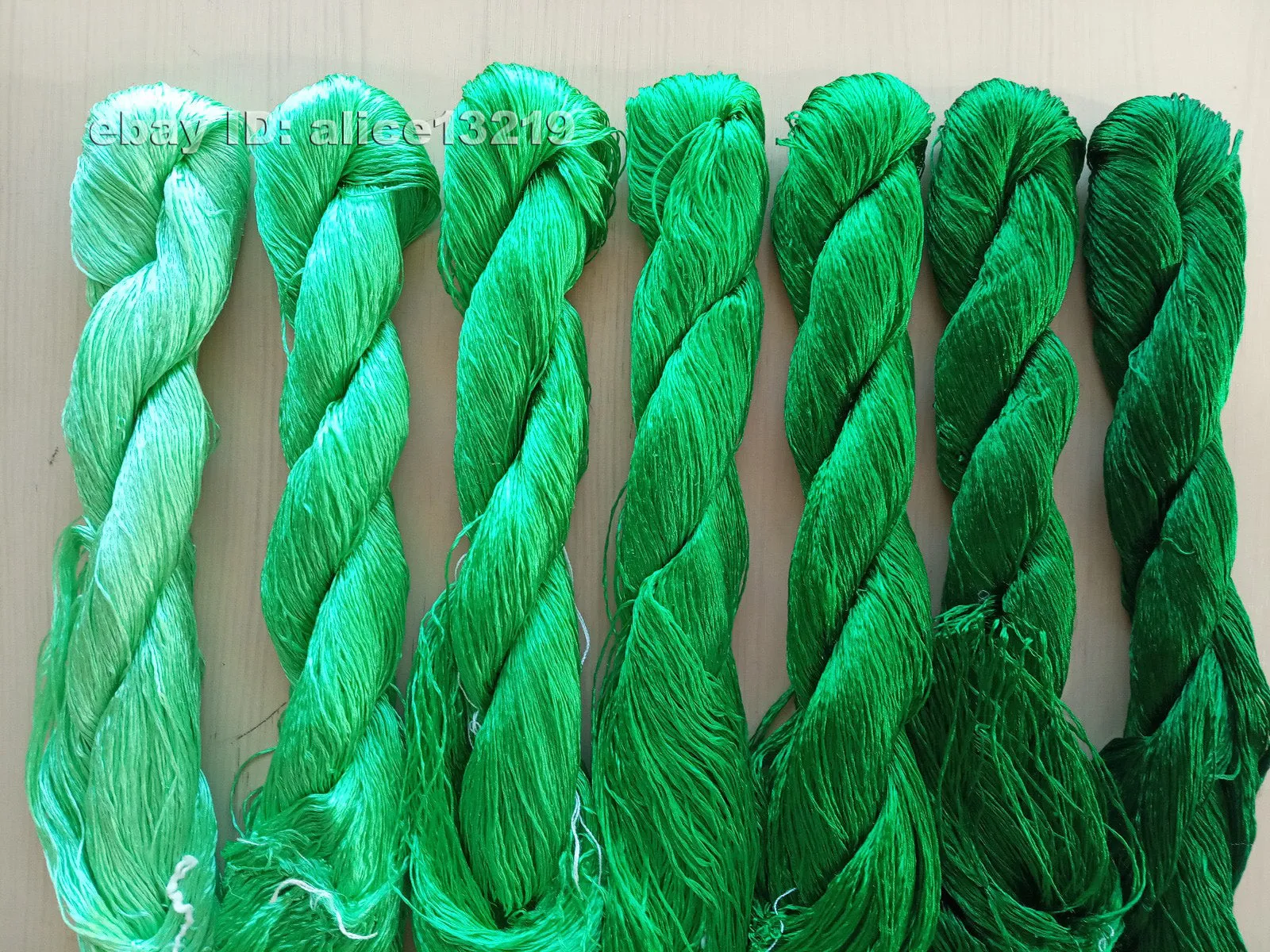 7bundles 100%real mulberry silk,hand-dyed embroidery silk floss/thread N92