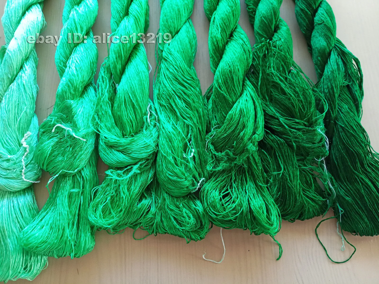 7bundles 100%real mulberry silk,hand-dyed embroidery silk floss/thread N92