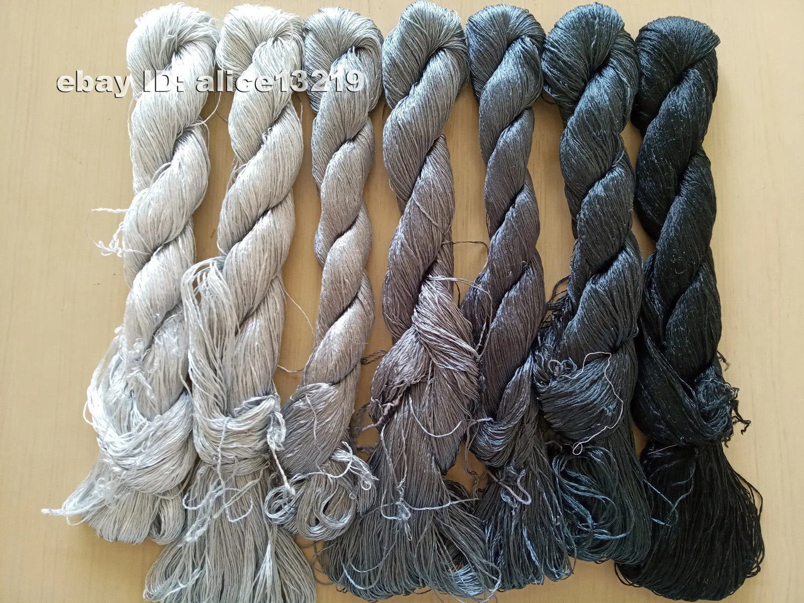 7bundles 100%real mulberry silk,hand-dyed embroidery silk floss/thread N97