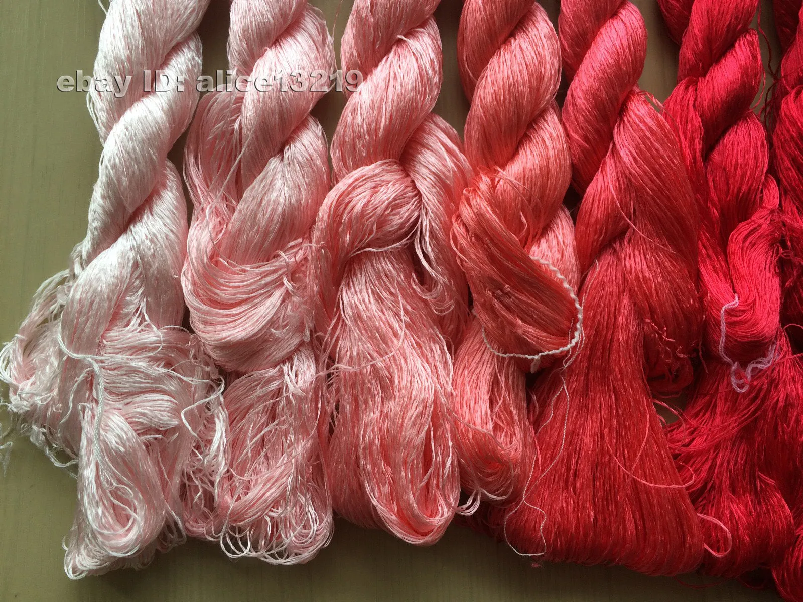 8bundles 100%real mulberry silk,hand-dyed embroidery silk floss/thread N11