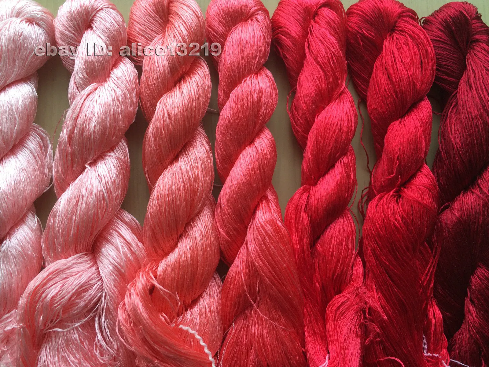 8bundles 100%real mulberry silk,hand-dyed embroidery silk floss/thread N11