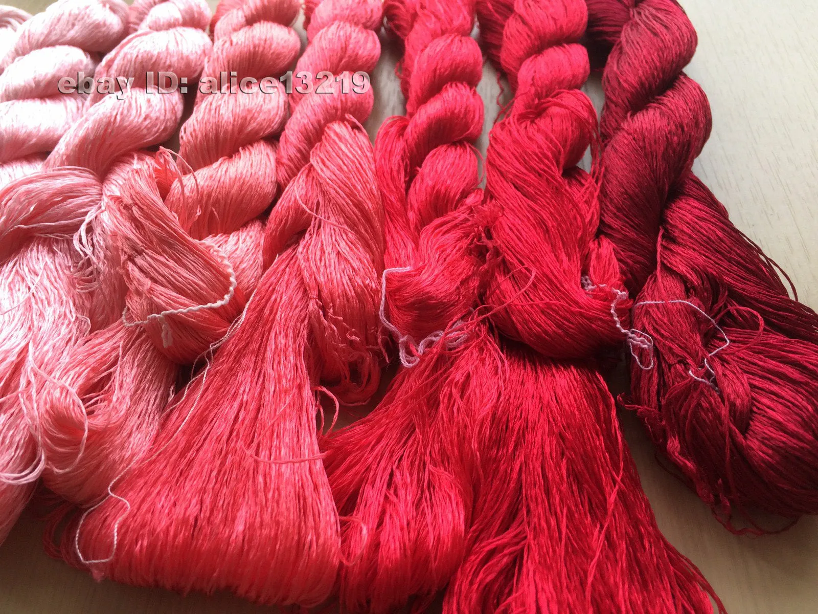 8bundles 100%real mulberry silk,hand-dyed embroidery silk floss/thread N11