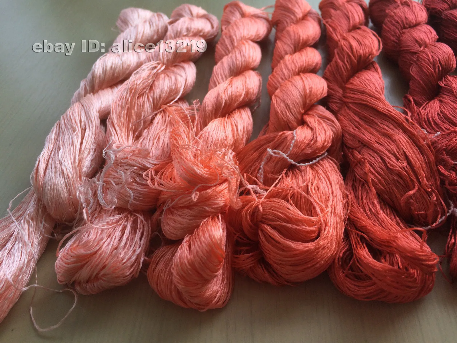 8bundles 100%real mulberry silk,hand-dyed embroidery silk floss/thread N33