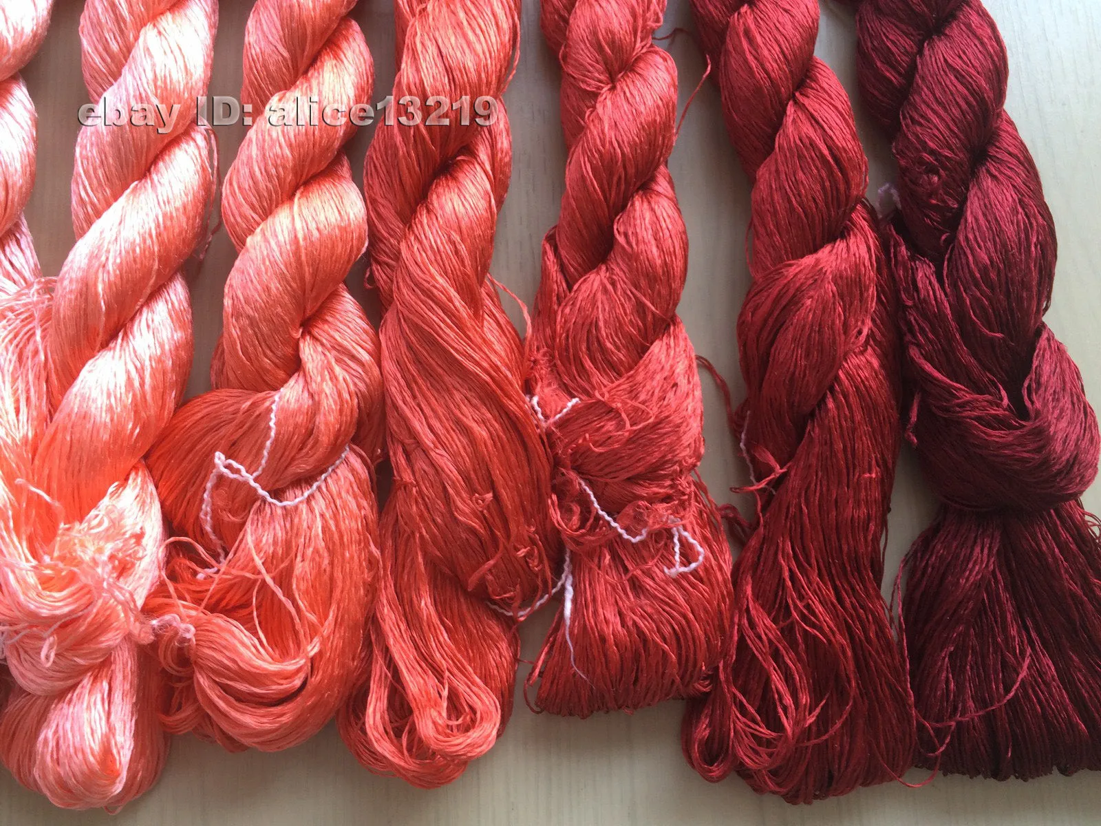 8bundles 100%real mulberry silk,hand-dyed embroidery silk floss/thread N33