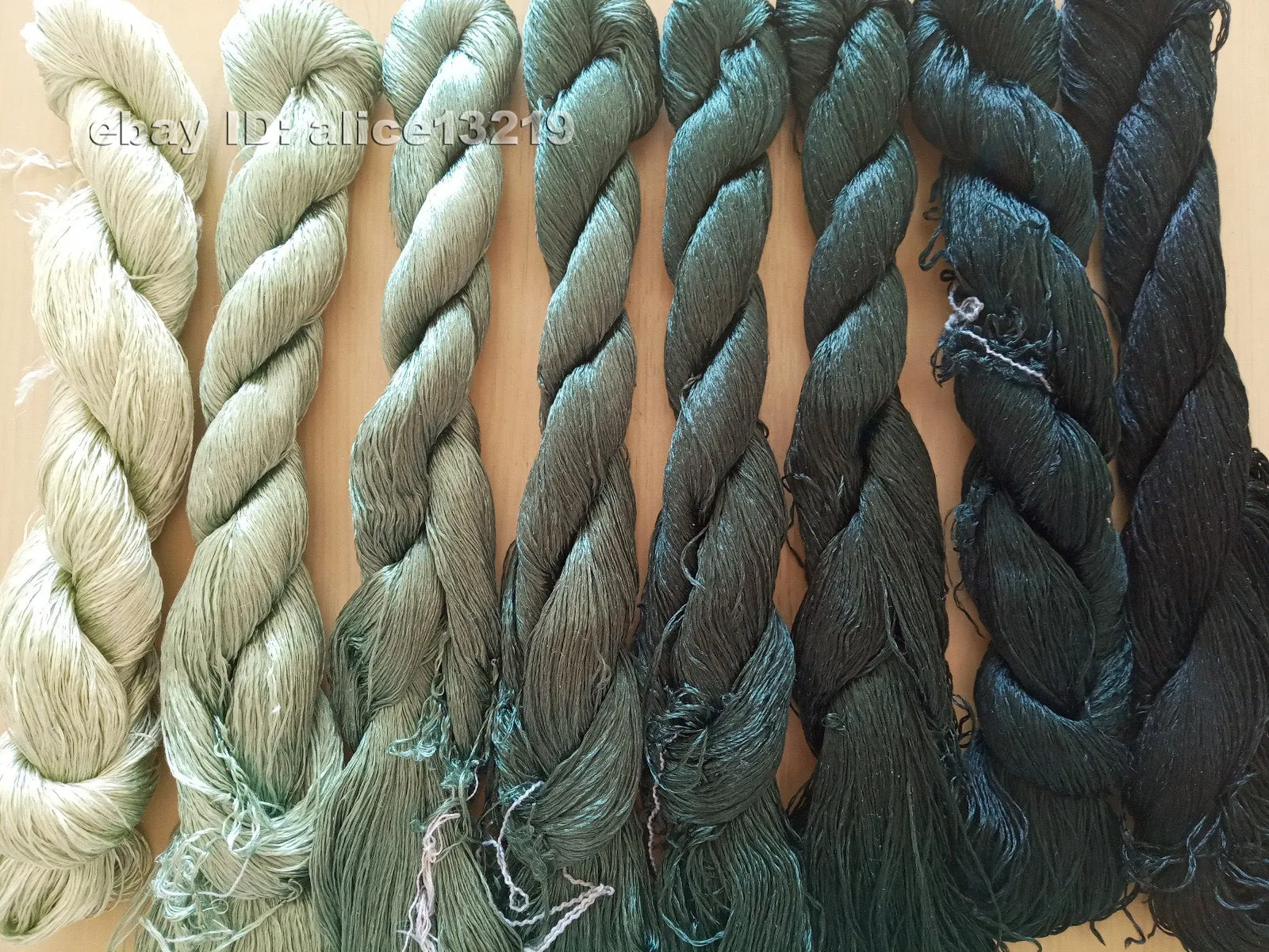 8bundles 100%real mulberry silk,hand-dyed embroidery silk floss/thread N43