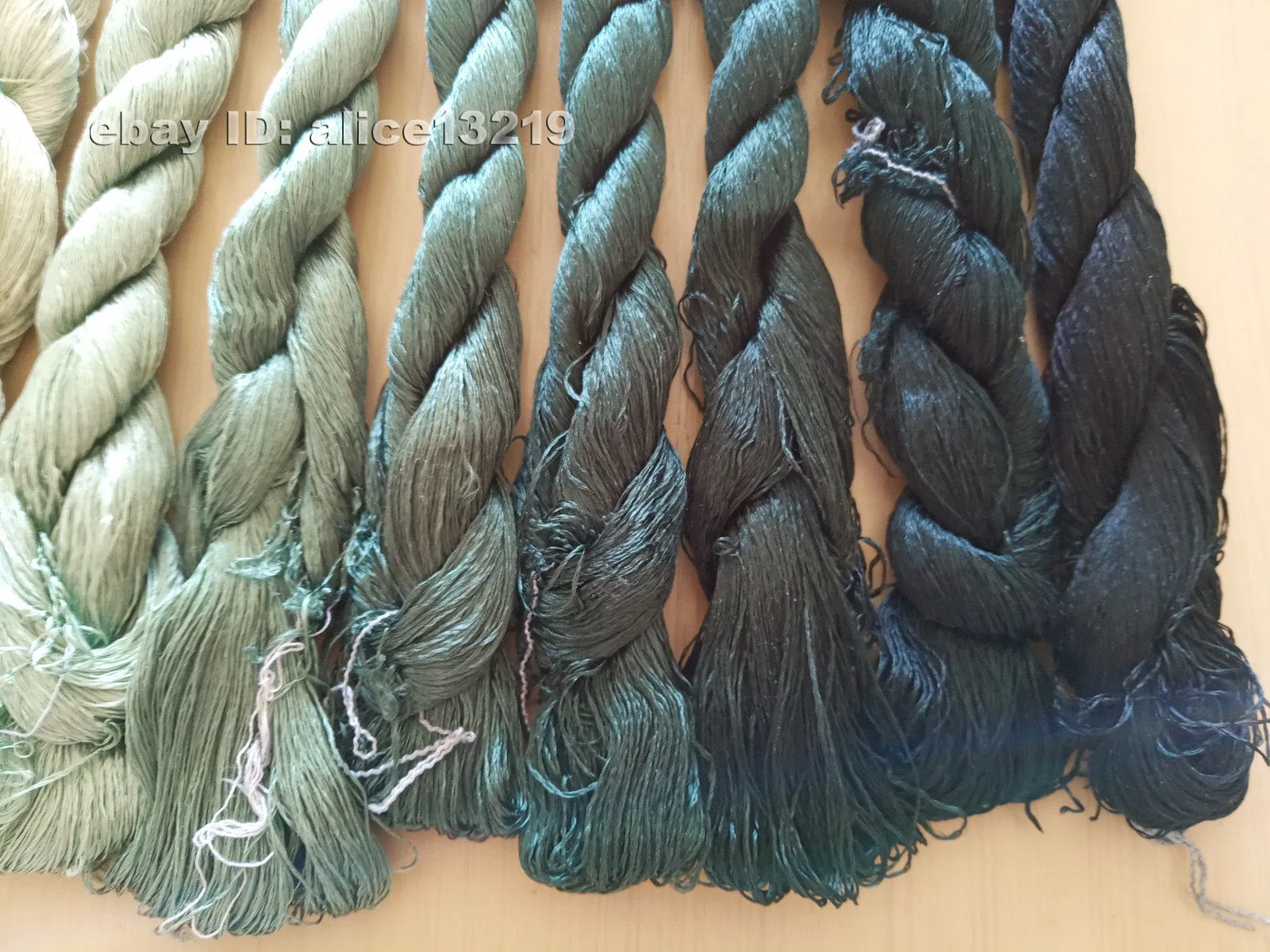 8bundles 100%real mulberry silk,hand-dyed embroidery silk floss/thread N43