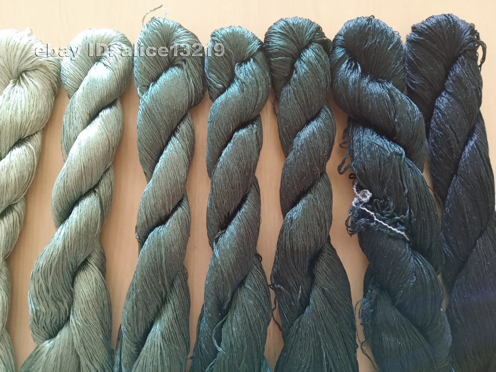 8bundles 100%real mulberry silk,hand-dyed embroidery silk floss/thread N43