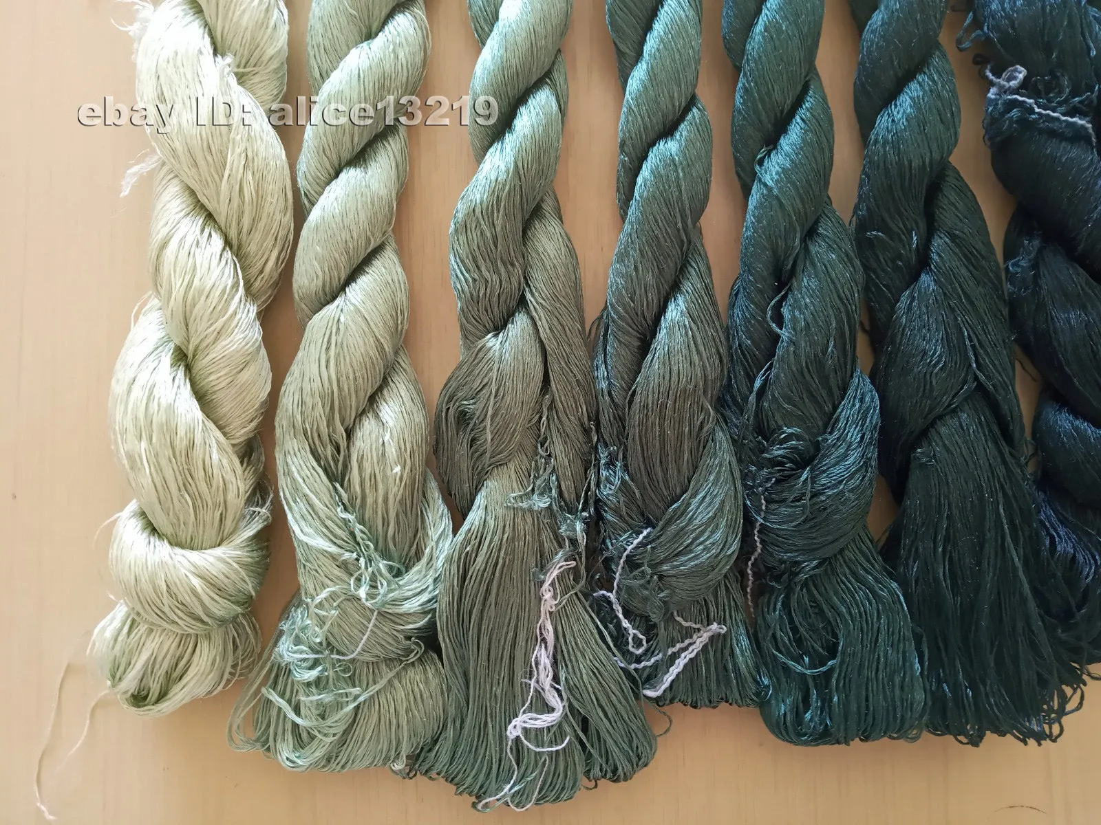 8bundles 100%real mulberry silk,hand-dyed embroidery silk floss/thread N43