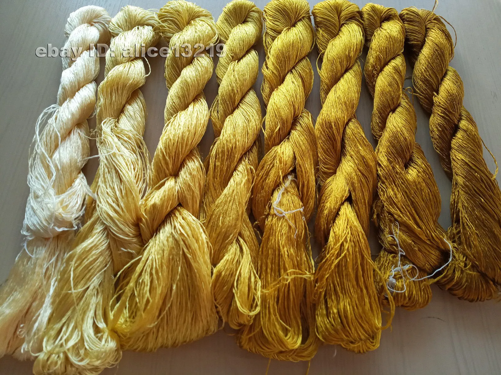 8bundles 100%real mulberry silk,hand-dyed embroidery silk floss/thread N63