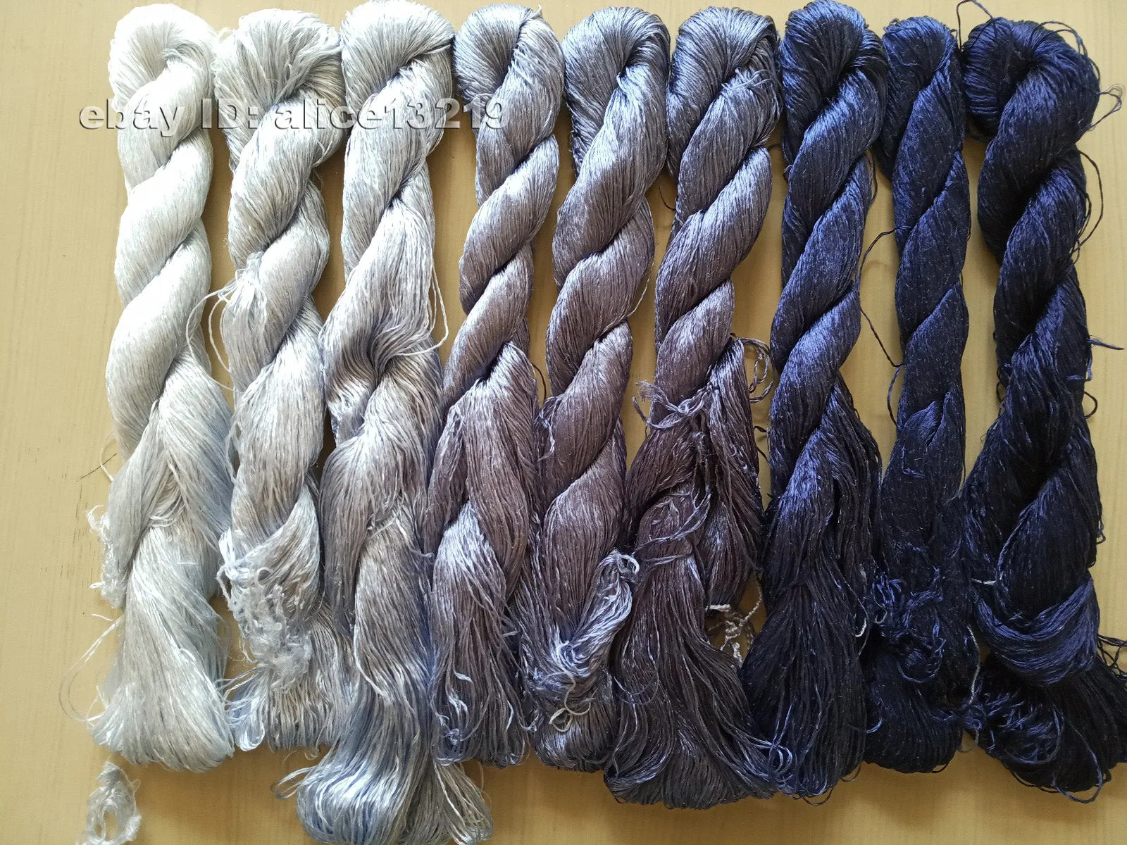 9bundles 100%real mulberry silk,hand-dyed embroidery silk floss/thread N22