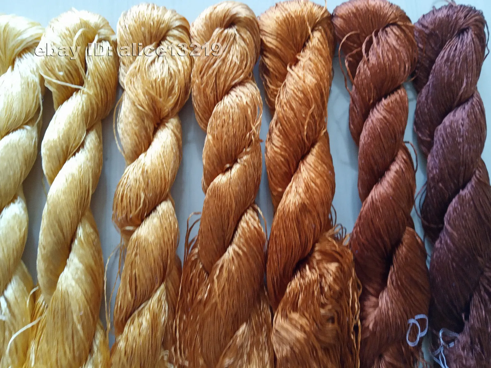 9bundles 100%real mulberry silk,hand-dyed embroidery silk floss/thread N27