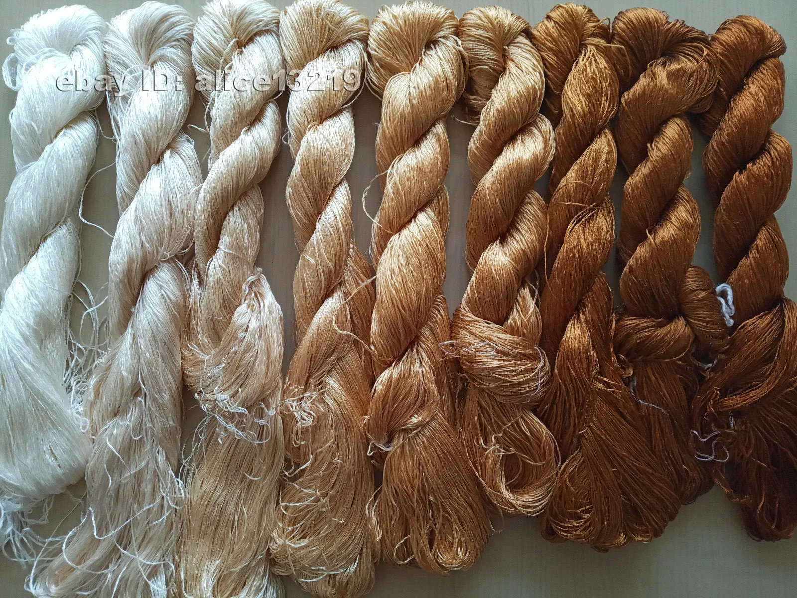 9bundles 100%real mulberry silk,hand-dyed embroidery silk floss/thread N36