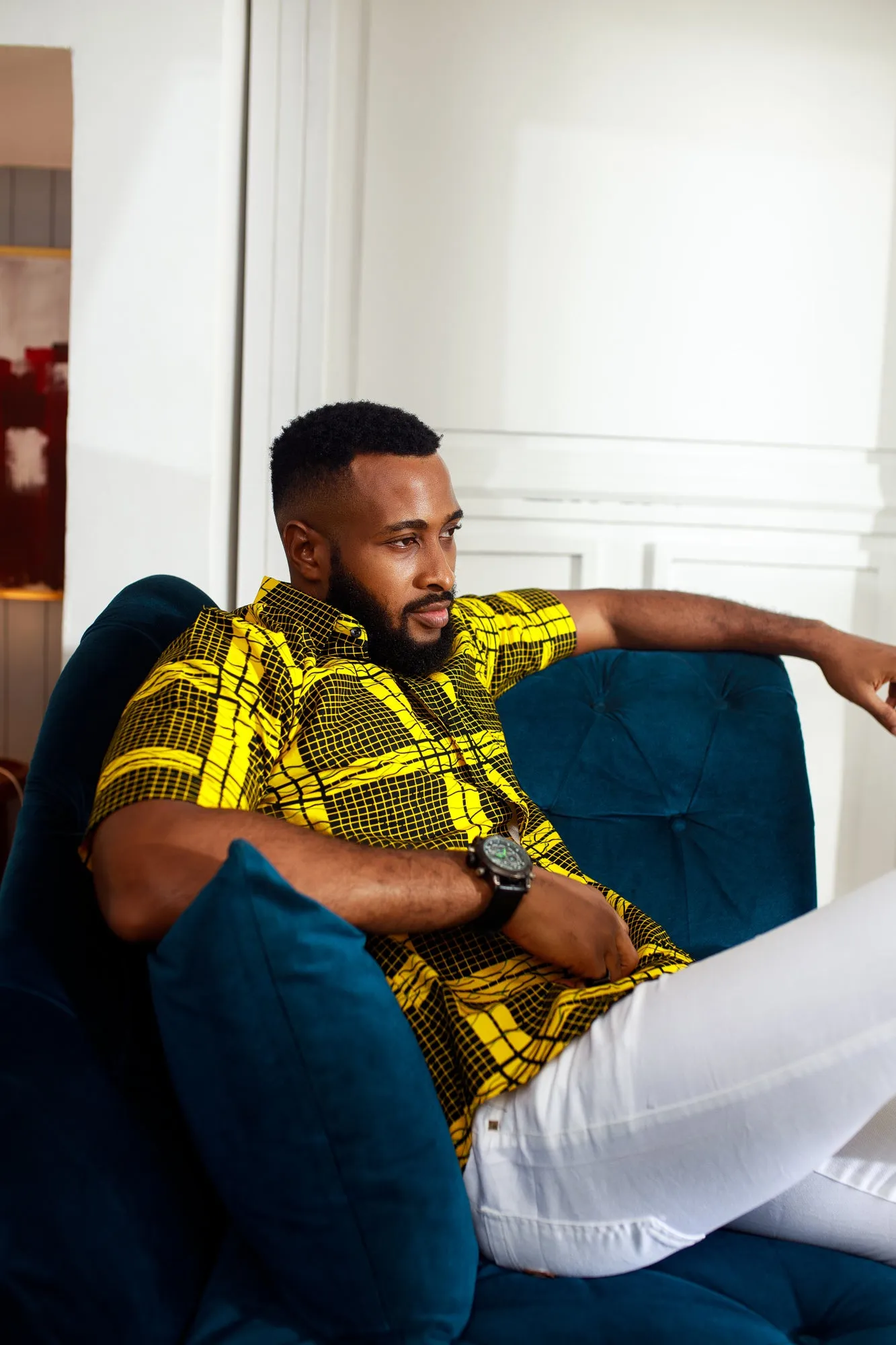 African Print Abidemi Short Sleeve Shirt