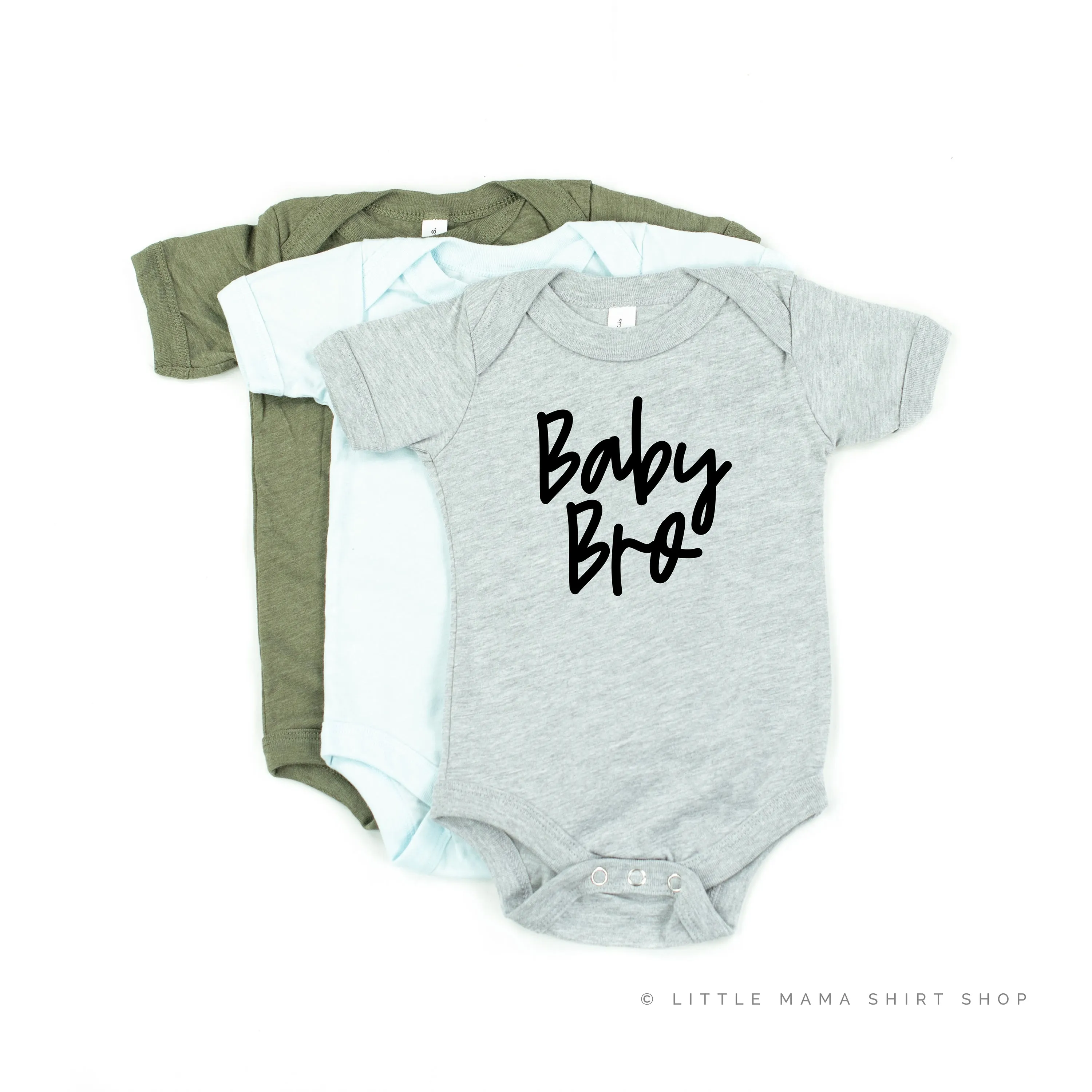 Baby Bro - Cursive - Child Shirt