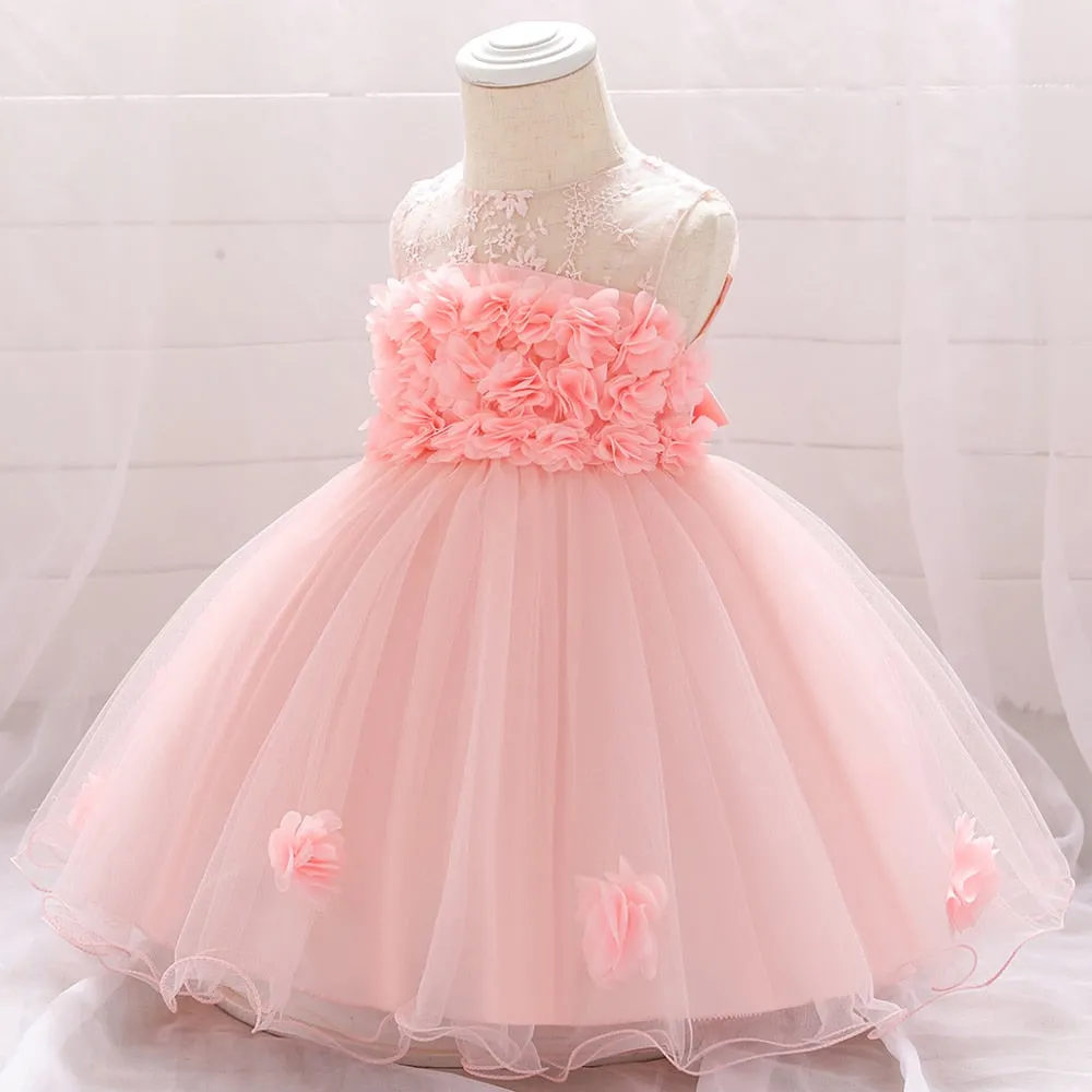 Baby Girls Dress 1 Year Birthday Princess Christening Gown