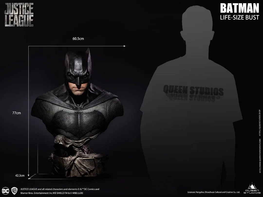 BATMAN Life-Size 1:1 Scale Bust DC Justice League