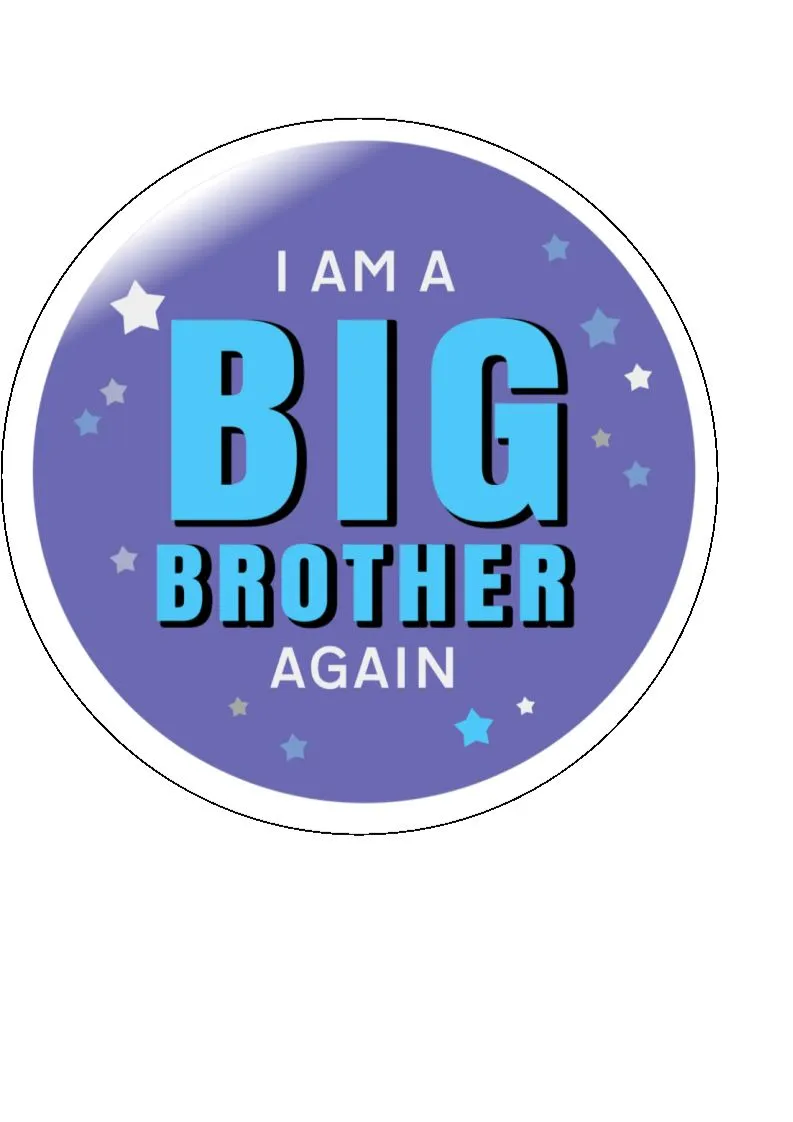 Big Brother Again - Edible Cake and Cupcake Toppers