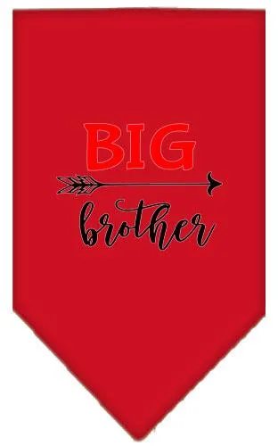 Big Brother Screen Print Bandana Red Large