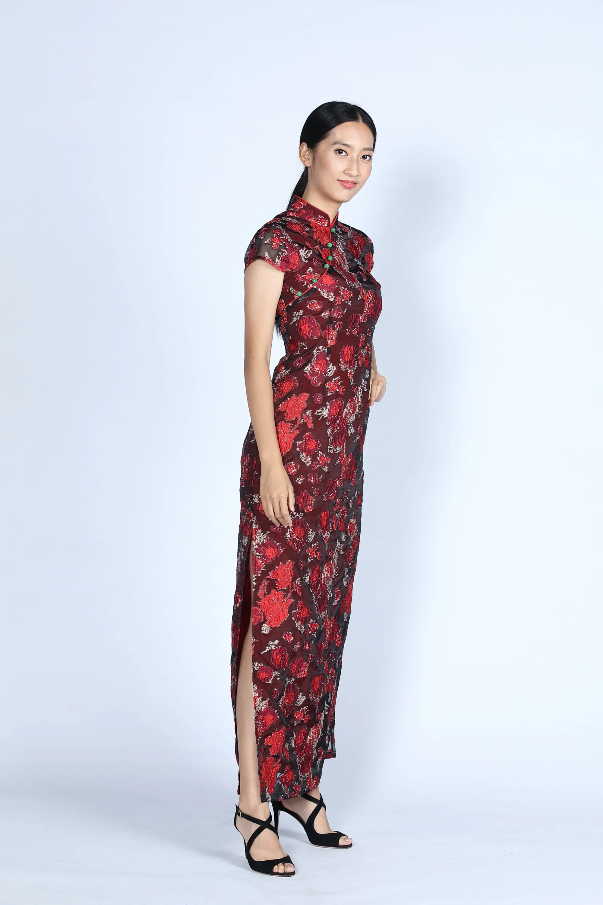 CAMILLA Long Cheongsam (Red)