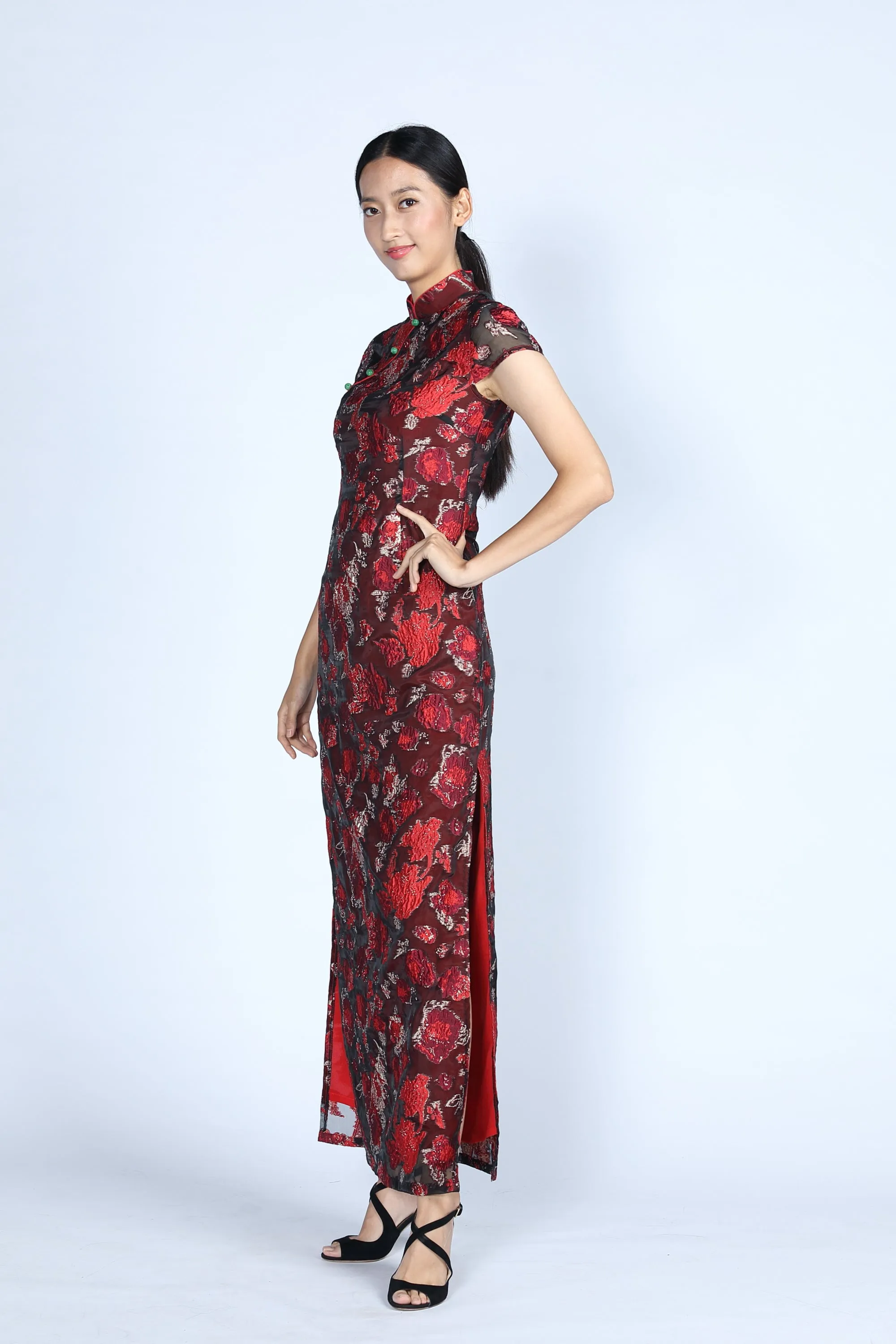 CAMILLA Long Cheongsam (Red)