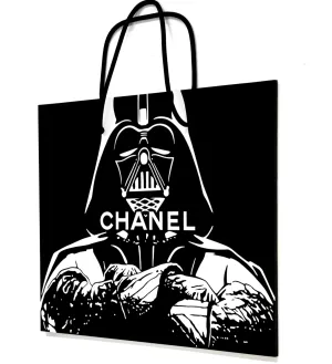 Chanel Dark Side HPM Stencil on Wood by Ben Frost