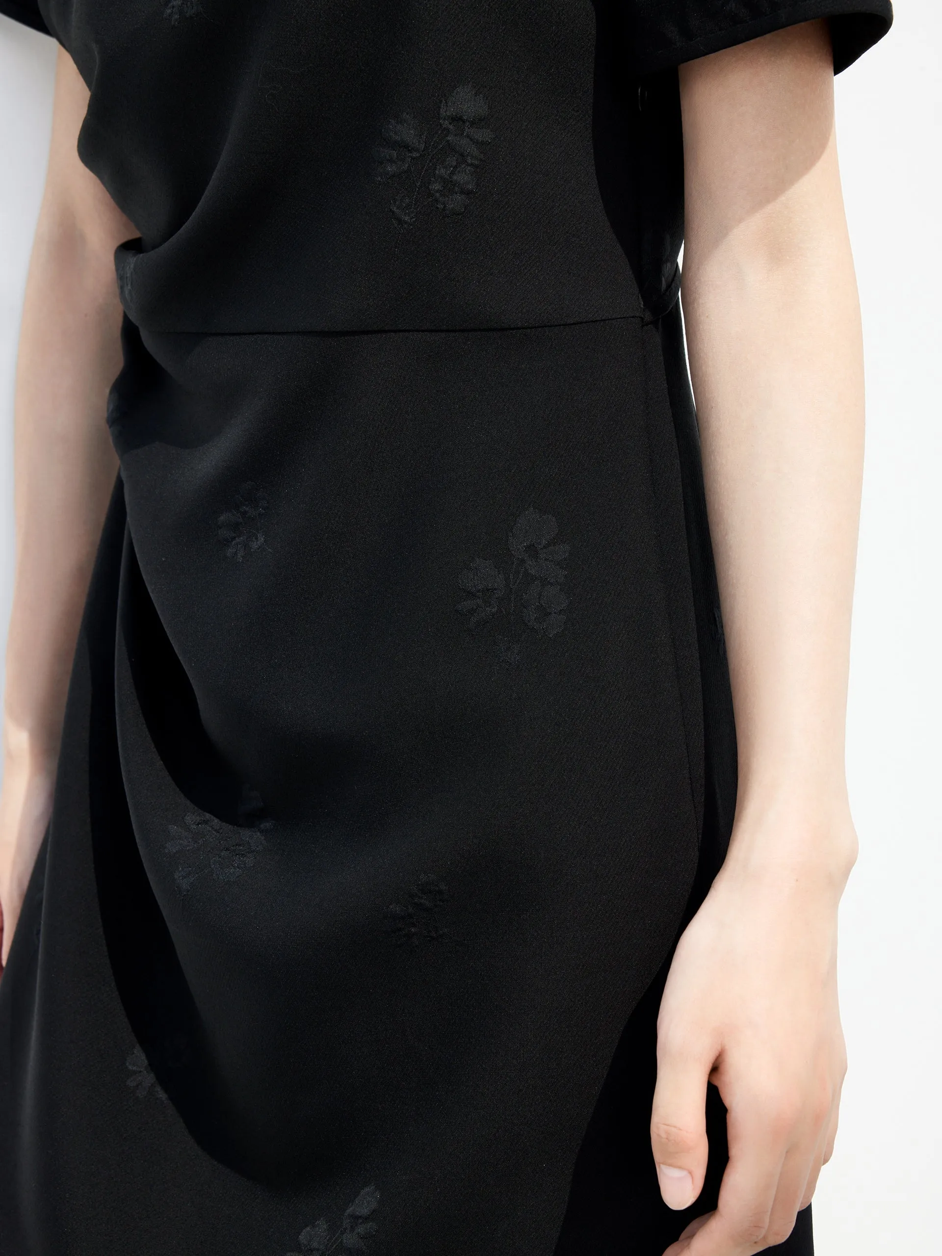 Cheongsam Buckle Cutout Dress