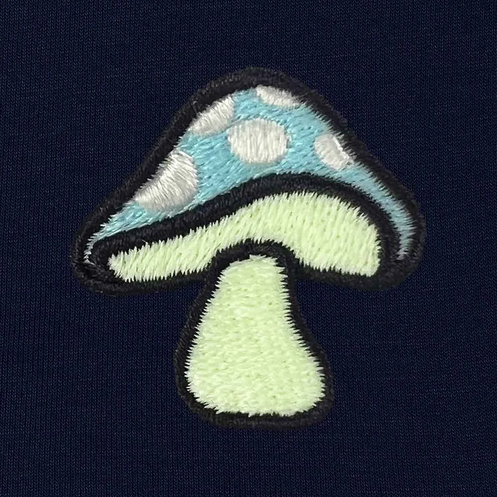 Dalix Mushroom Zip Hoodie (Glow in the Dark)