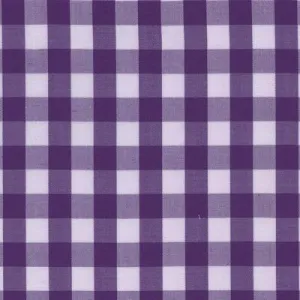 Deep Purple Bold Check Fabric Classic Custom Shirt