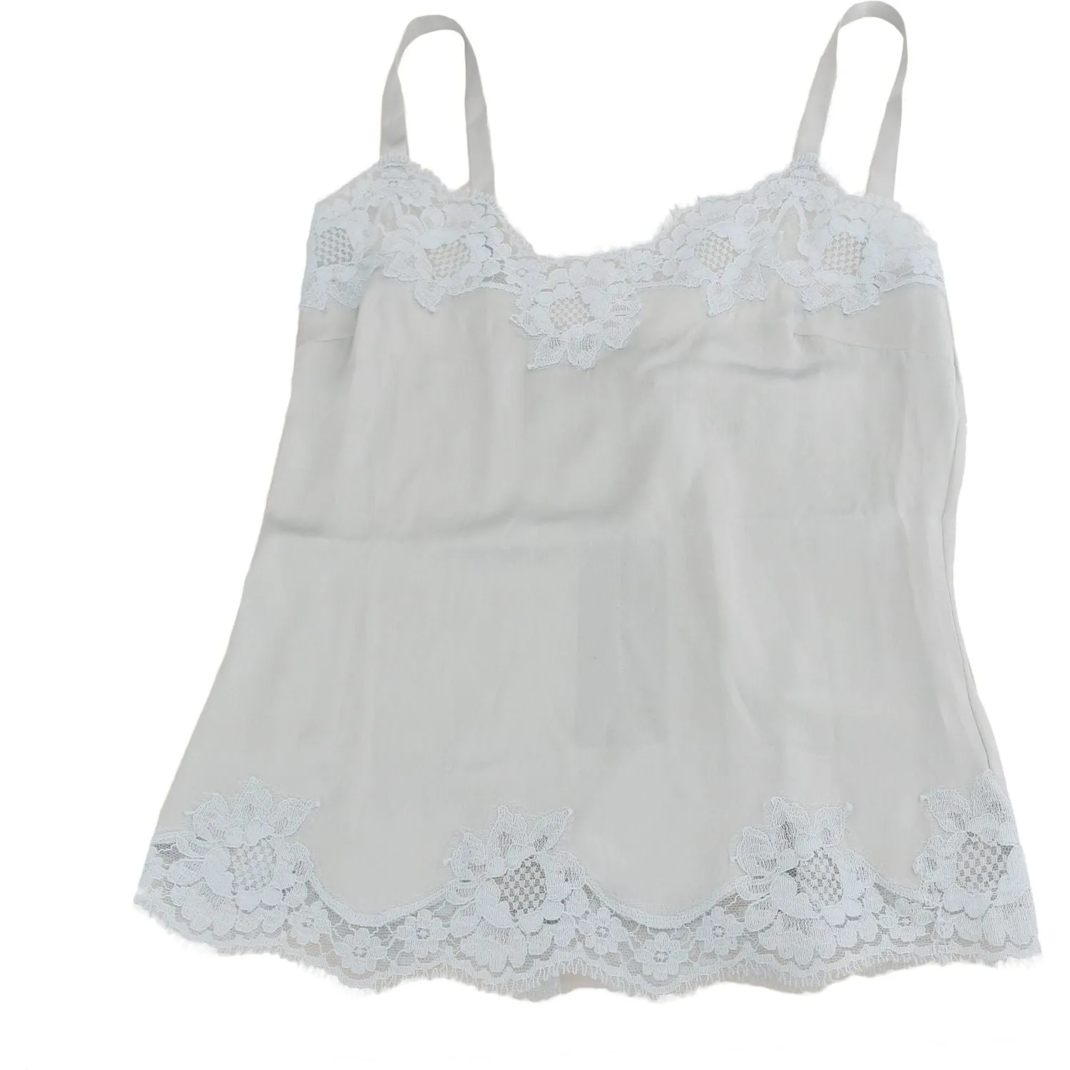 Dolce & Gabbana Silk Stretch Floral Lace Chemise Dress