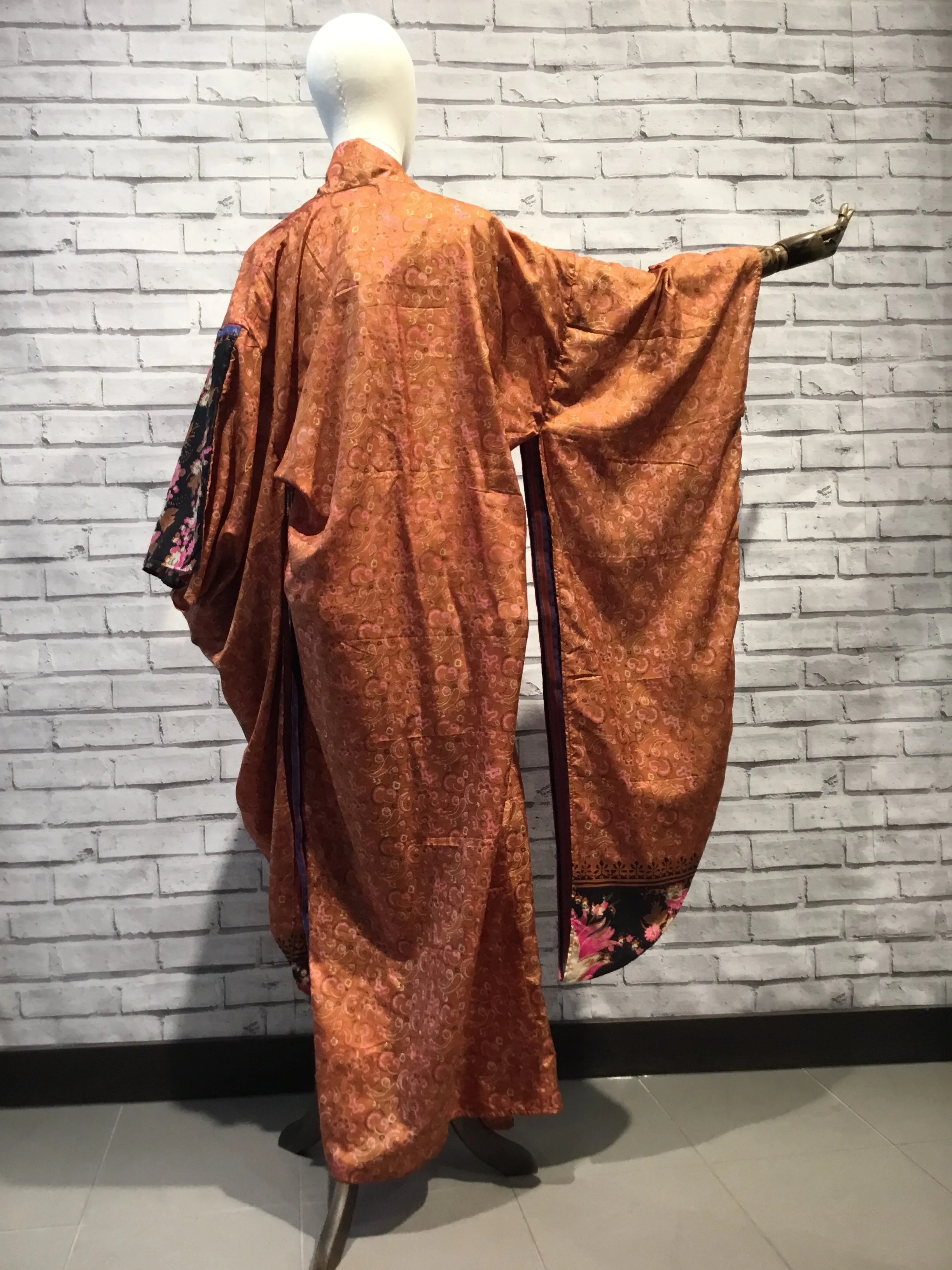 Dusky Coppertail Silk Kimono