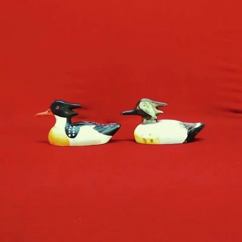 Hand Painted Porcelain Woodland Ducks