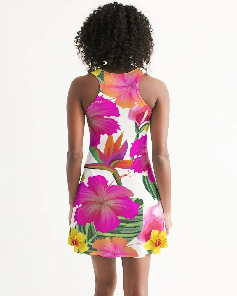 Hibiscus Floral Racerback Dress