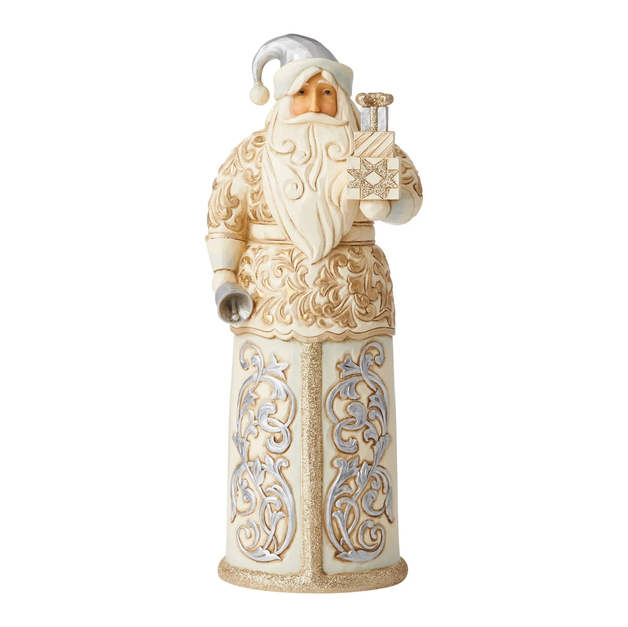 Jim Shore, Holiday Lustre Santa with Bell, 6006614, Heartwood Creek