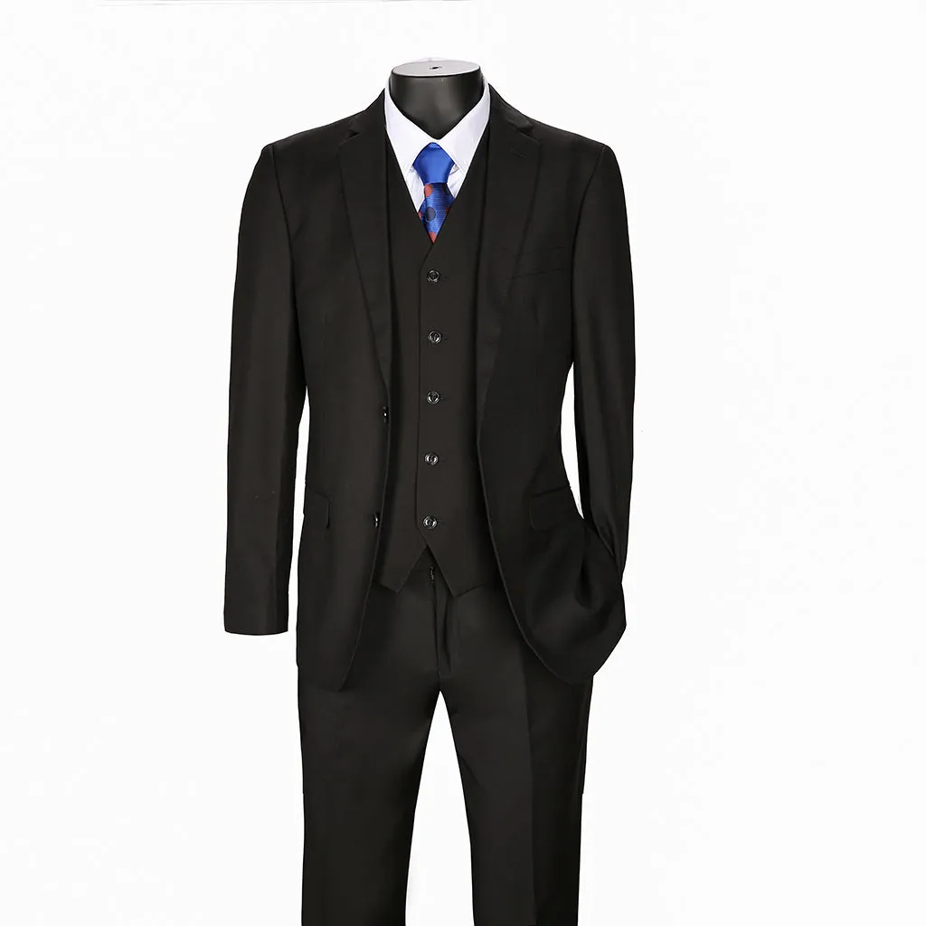 Joseph Michael Slim Fit Executive Vested Suit, Black