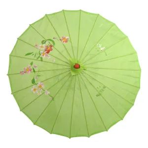 Kids Size Japanese Chinese Umbrella for Wedding Parties, Photography, Costumes, Cosplay, Decoration and Other Events (Green)