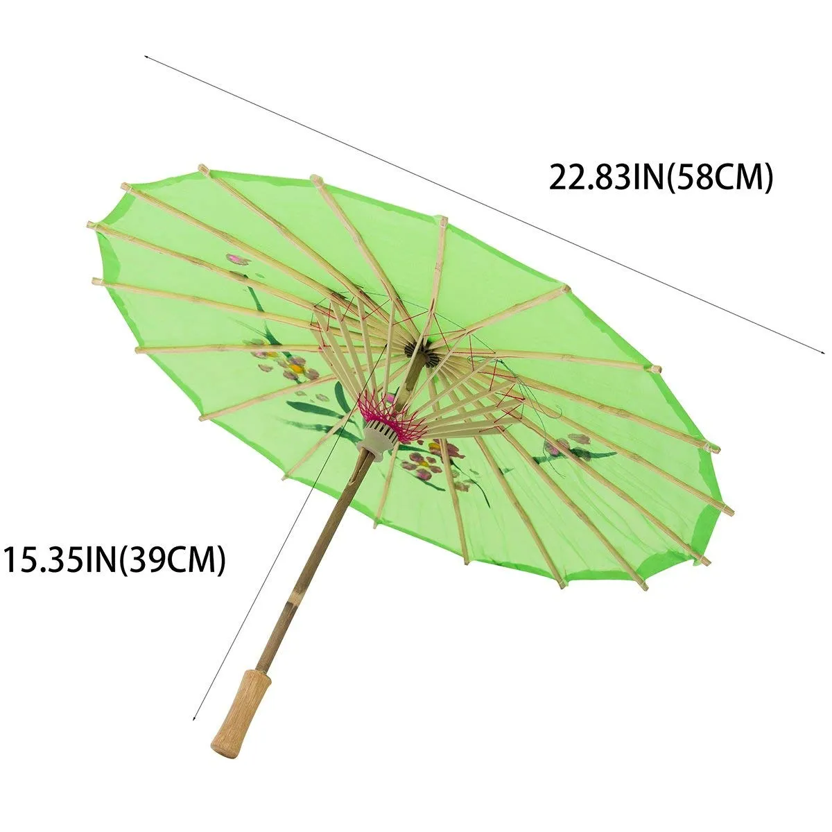 Kids Size Japanese Chinese Umbrella for Wedding Parties, Photography, Costumes, Cosplay, Decoration and Other Events (Green)