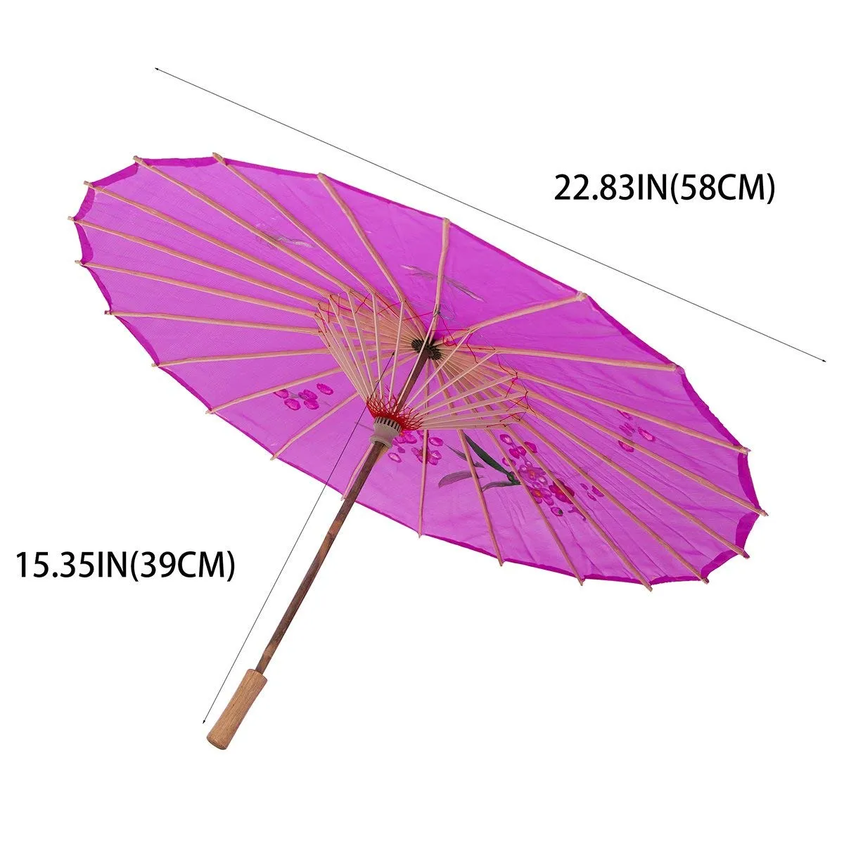 Kids Size Japanese Chinese Umbrella for Wedding Parties, Photography, Costumes, Cosplay, Decoration and Other Events (Purple)