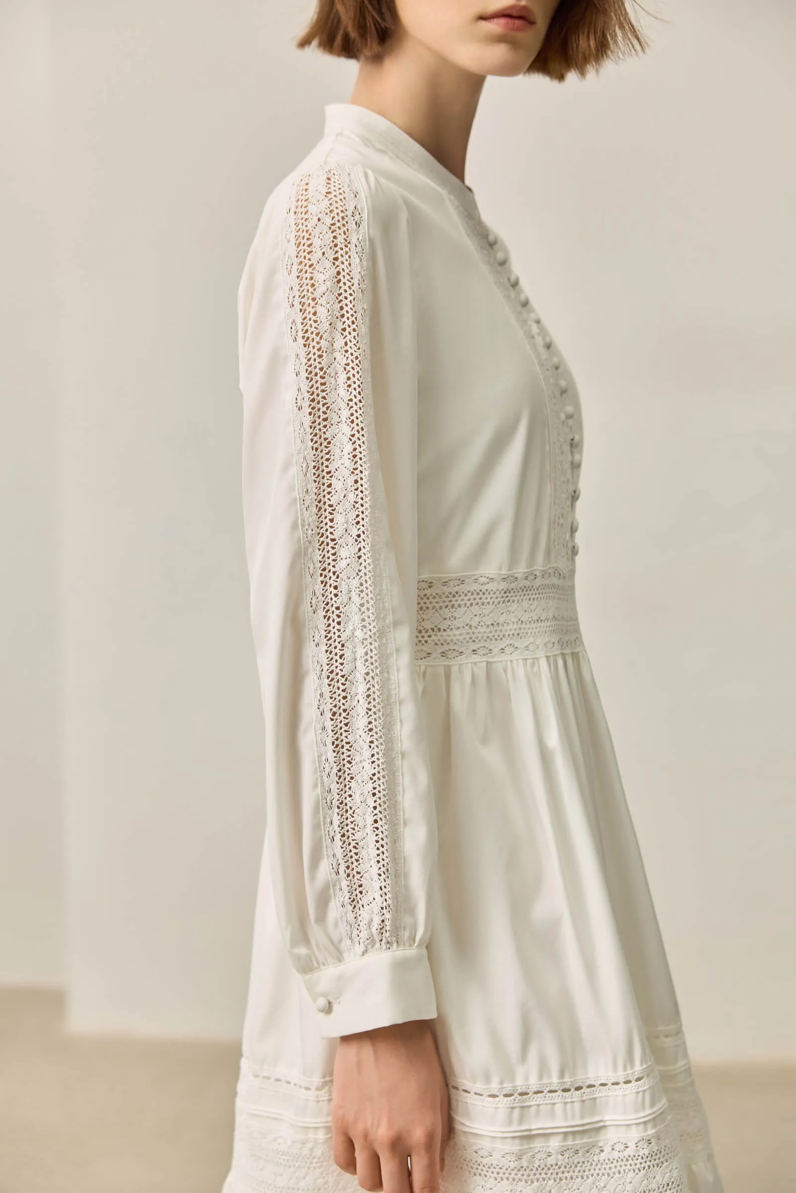 LILY French Lace Little White Dress