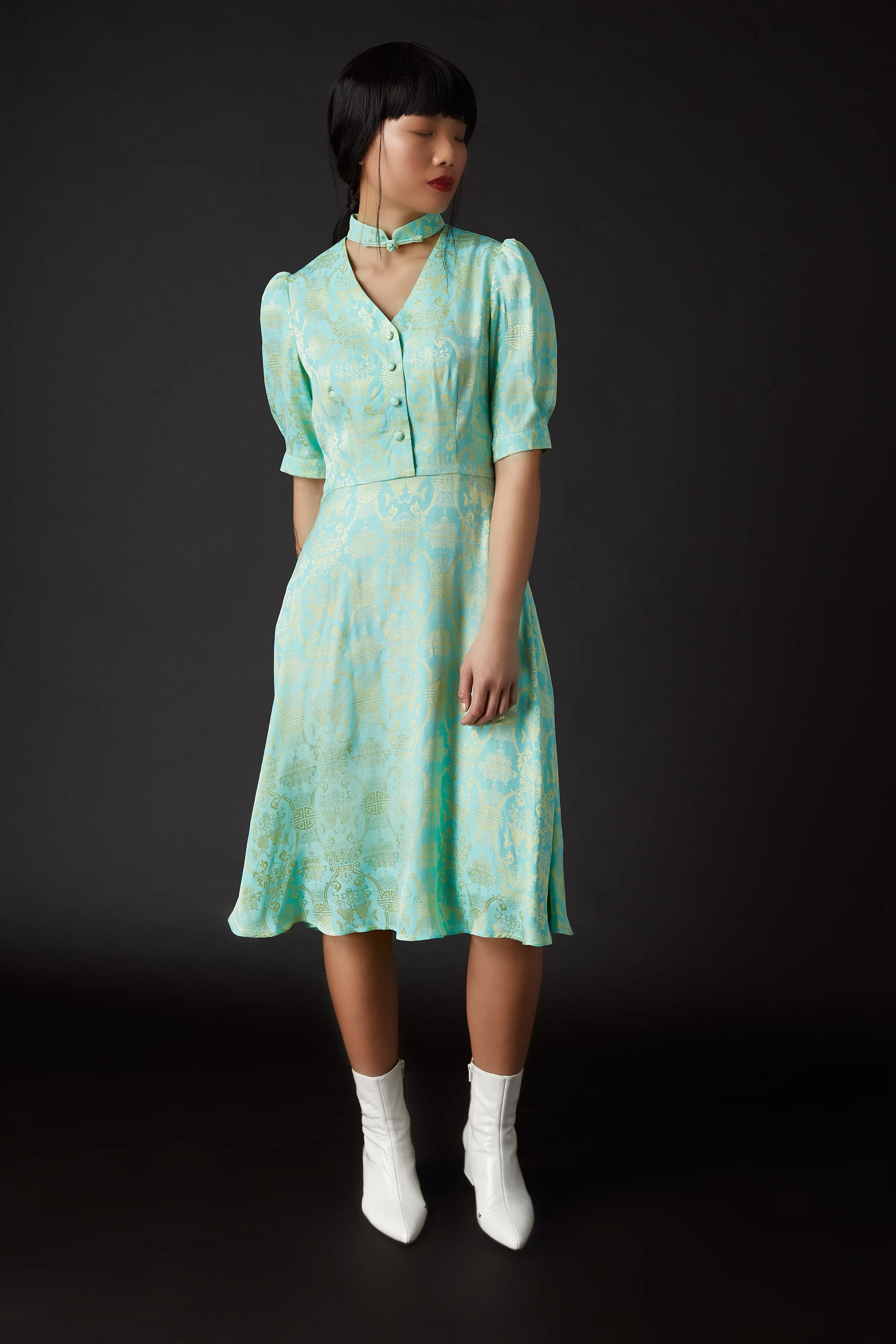 Lily Tea Dress Green