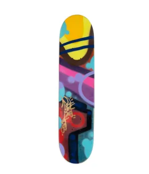 Mace Ave Original Spray Paint Skateboard Deck Art by Cope2- Fernando Carlo