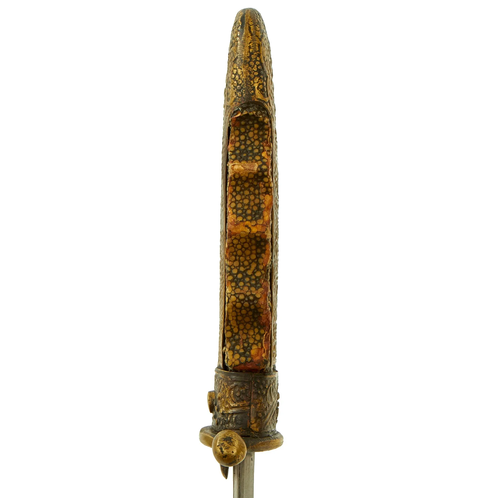 Authentic WWII Chinese Republic Military Academy Cadet Ceremonial Dagger with Scabbard